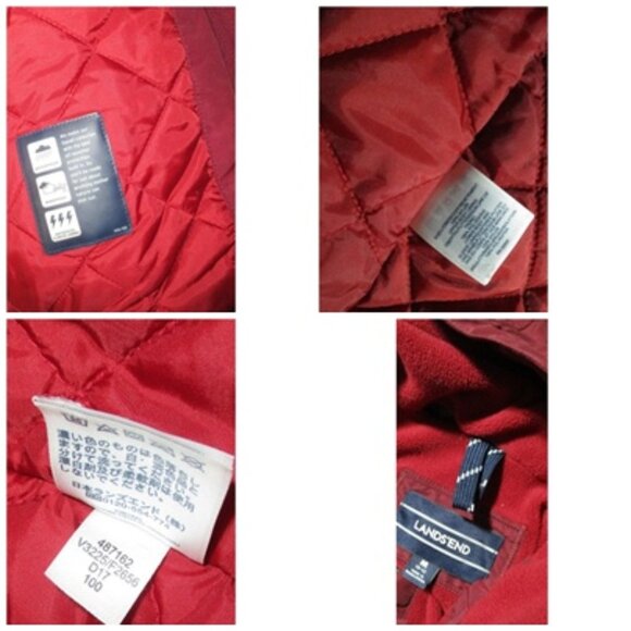 Lands' End Button & Zip Jacket Sz M 10-12 Cinch Waist Hooded Squall Protect - Picture 16 of 16